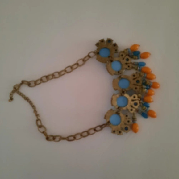 Unbranded Chunky Blue Orange Brass Adjustable Lobster Clasp - Picture 5 of 6